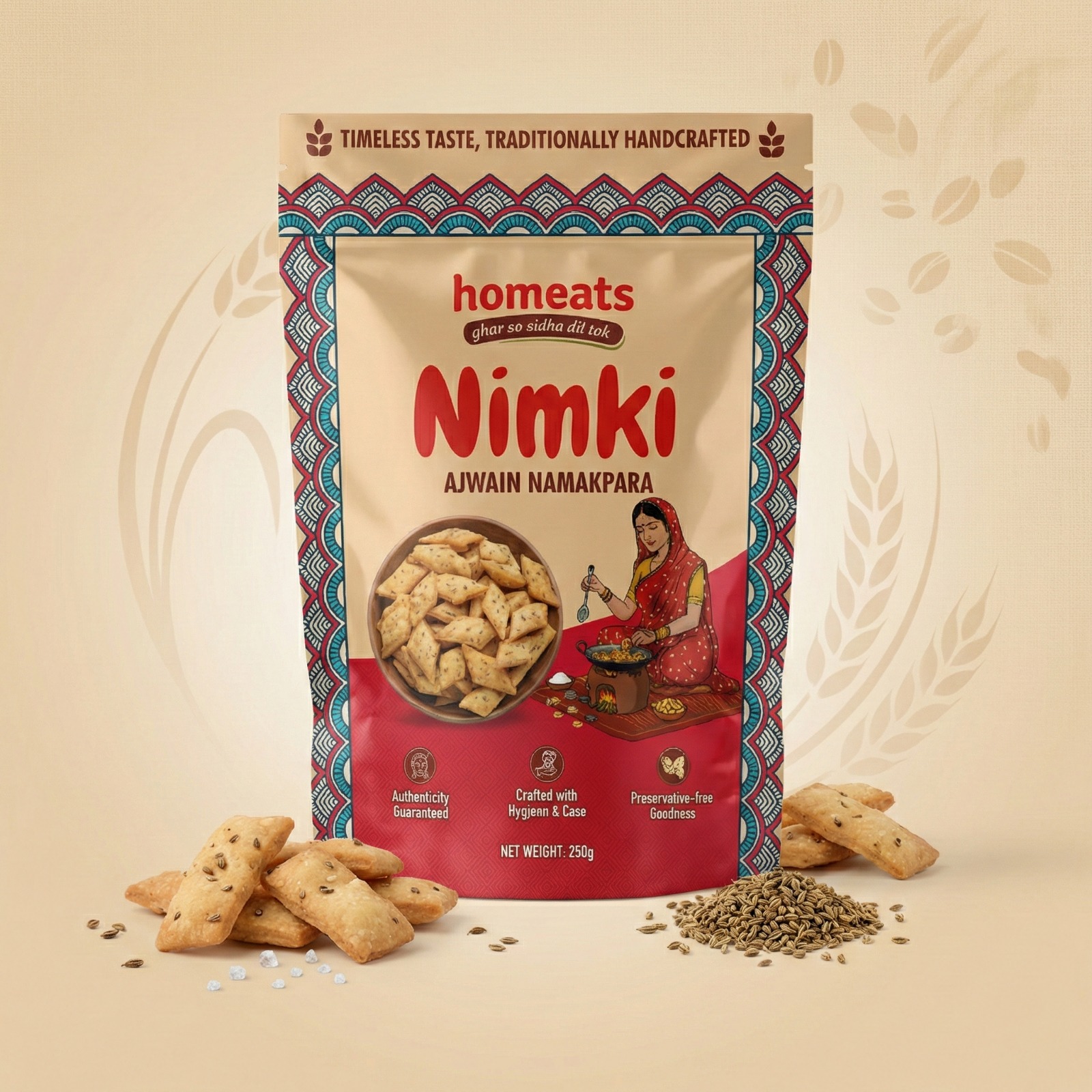 Thekua 250g (Dry fruits & Gud)